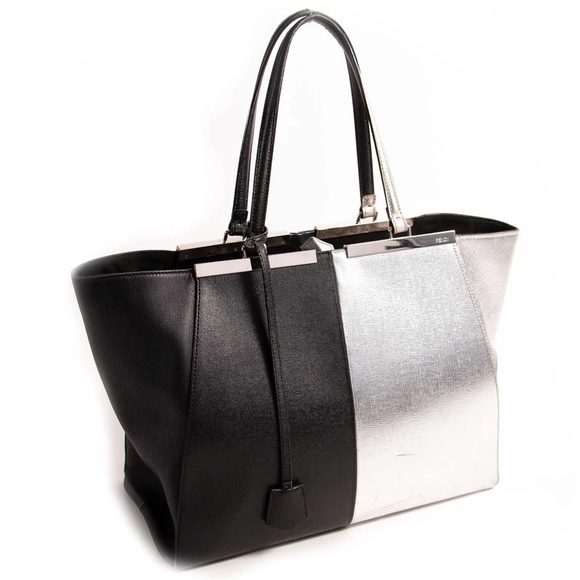 SOLD✖️Fendi 3Jours Two Tone Shoulder Bag Tote - Picture 5 of 16